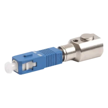 Adaptador de Fibra Óptica Desnuda / Conector SC/PC / Fibra hasta 250 micras / Multimodo y Monomodo / Compatible con OTDR, Medidor de Potencia y VFL