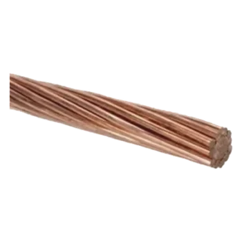 Cable de Cobre Desnudo Semiduro / Cal. 6 AWG / 7 Hilos / 100 m / 130 A / 328 pies