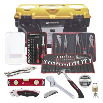 Juego de Herramientas Multitareas / Caja 44x26x23 cm / 24 Llaves Combinadas / Martillo 16 oz / 65 Puntas Intercambiables
