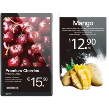 Pantalla LCD Digital Signage / 15.6" Full HD / Doble Cara / Wi-Fi 2.4G + NFC / Actualización 0.1s / IP6X / 30,000+ Horas