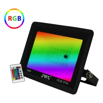 Reflector LED RGB / Multicolor 7 Colores 16 Tonos / IP66 / 10W-50W / 900-4500 Lúmenes / Ángulo 120° / Vida Útil 50,000 Horas