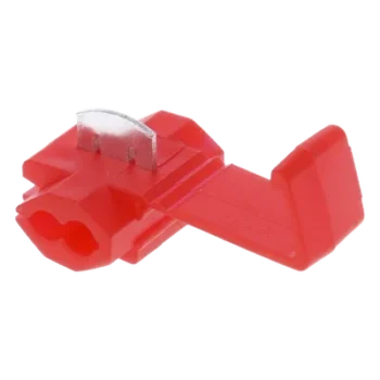 Terminal tipo almeja / 22-18 AWG / Rojo / 25 piezas / 9.9 x 10.2 x 31.1 mm