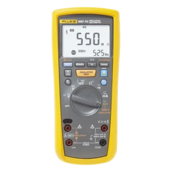 Multímetro de Aislamiento / 0.01 MΩ - 2 GΩ / Prueba 50V - 1000V / True RMS / Detección Automática 600V CA/CC / Memoria Integrada / Compatible con App de Conectividad