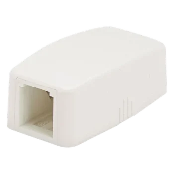 Caja de Montaje en Superficie / 1 Puerto Mini-Com / ABS / 1.48 x 0.98 x 2.6 in / Blanco Mate