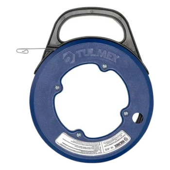 Guía Jala Cable / Acero Plano 1mm x 3mm / 15 m (49.21 pies) / Carrete 8.5' (215.9 mm) / 0.8 kg