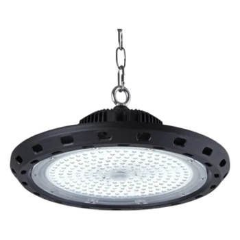 Luminario LED UFO High Bay / 100 W / 14,000 lm / Luz Fría 6500 K / IP66 / 85-265 V CA