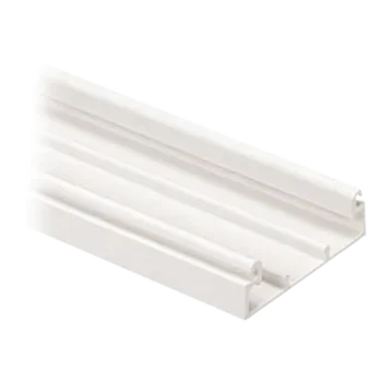 Base para Canaleta / PVC Rígido / 60.3 x 18.5 x 2400 mm / Cinta Adhesiva / Orificios Pre-Perforados / UL94V-0 / Blanco Mate
