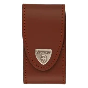 Funda de Piel / Cierre Velcro / 10 cm Alto / 0.1 kg / Color Café