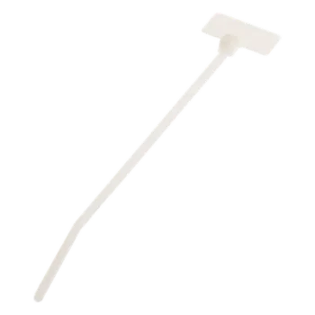 Cincho de Identificación Tipo Bandera / 109 mm x 2.4 mm / Área de Marcado 150.9 mm² / Nylon 6.6 / Rango -60°C a 85°C / Instalación hasta 22.1 mm