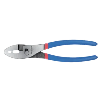 Pinza Mecánica / 8 Pulgadas / Acero al Carbono / Mordaza Dentada / Cortador de Alambre Integrado / Mango Ergonómico