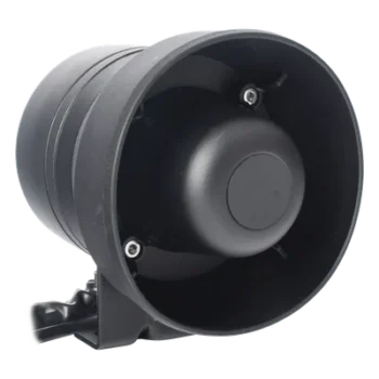 Sirena/Bocina Compacta / 50 W / 119 dB / 12 VCD / Aleación de Aluminio / 4.3 x 5 pulgadas