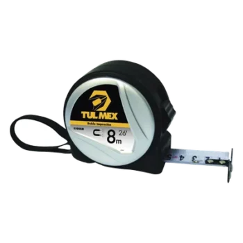 Flexómetro Magnético / 8 m (26.2 ft) / Cinta 0.11 mm / Doble Graduación / ABS Termorresistente / Agarre Soft Touch