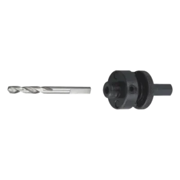 Adaptador para Broca Sierra / 3/8" / Compatible 3/8" y 1/2" / Brocas 9/16" a 1-1/8" / Guía de Eje Único