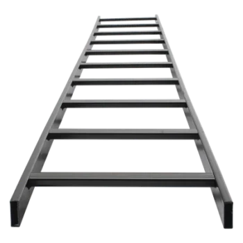 Escalera Tubular / 1.5" Peralte / 12" Ancho / 3.05 m (10 ft) Largo / Acero con Epóxica Negra / Incluye Coples y Tornillería