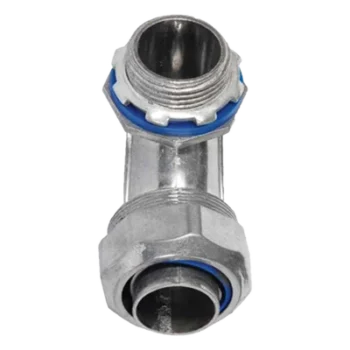 Conector Curvo para Tubo Liquidtight / 1/2" (13 mm) / Acabado Bruñido Brillante / NEMA FB-1 / UL 514B