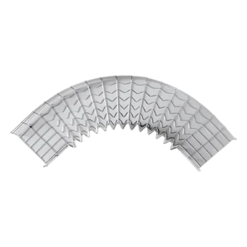 Curva Pre-Fabricada Horizontal / 90° / 66 mm Peralte / 100 mm Ancho / Acabado Electrozinc