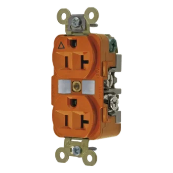 Contacto Dúplex Industrial / 20 A / 125 V / 2 Polos 3 Hilos / NEMA 5-20R / IP54 / Operación -40°C a 75°C (-40°F a 167°F)