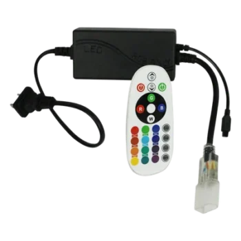 Adaptador de Corriente LED / Control Remoto RGB / 50 m (164 ft) / 127V~ / 300W Máx / IP65