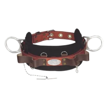 Cinturón de Liniero / Poliéster / 2 Anillos Tipo D / Talla 48 / Portaherramientas de Cuero / Normas OSHA y NMX