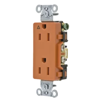 Contacto Dúplex / 15A 125V / NEMA 5-15R / 2 Polos 3 Hilos / Grado Comercial Decorativo / Nylon / -40°C a 75°C