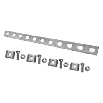 Kit de Unión para Charolas / 13 Piezas / Acabado Galvanizado por Inmersión en Caliente / Bimetálico / Uso Exterior y Zonas Húmedas / Instalación con Llave de 10 mm