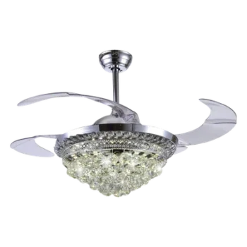 Ventilador de Techo con Luminario LED / 110 V CA 50/60 Hz / 88 W / 4500 lm / 3 Temperaturas de Color 2700-4000-6500 K / 1075 mm (3.5 ft) / 6 Velocidades / No Regulable