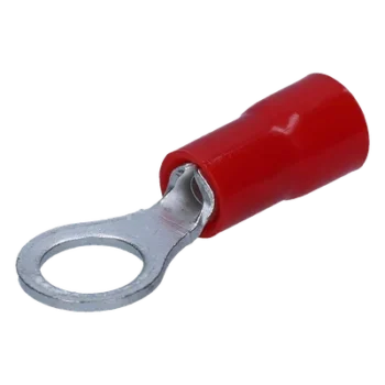 Terminal de Anillo Aislado / 3/16" / Calibre 22-16 AWG / Rojo / Paquete 25 piezas