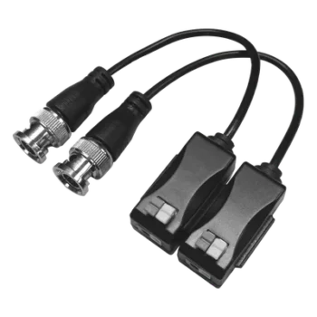 Kit de Transceptores Pasivos / 4K / Transmisión 250 m (820.2 ft) / UTP Cat 5e/6/6a/7 / Audio por Coaxitron / Terminales Push-Pin / Pig Tail