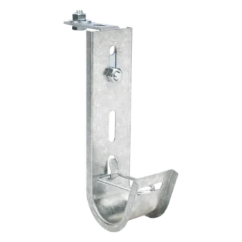 Soporte J-Hook / Capacidad 10 Cables Cat6 / Acero al Carbón / Fijación Perforada / Interior