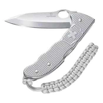 Navaja Multifunción / Acero Inoxidable / Cachas Alox Acanaladas / Hoja Bloqueable / 136 mm / 186 g