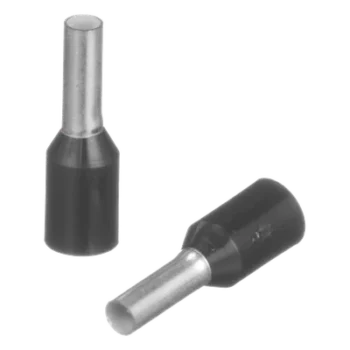 Ferrule Aislado / 16 AWG / Pin 6 mm (0.24 in) / Mango Negro / 500 Piezas
