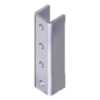 Cople para Unicanal / 4 Perforaciones / 4 x 4 cm / Acero Pregalvanizado / 1.57 x 1.57 pulg