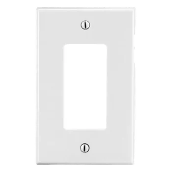 Tapa para Contacto Rectangular / Decorador / Policarbonato Termoplástico / 4.63 x 2.88 x 0.25 in / Vertical / Blanco