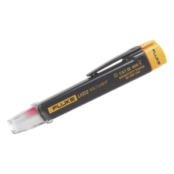 Detector de Voltaje Sin Contacto / CAT IV 600 VCA / Rango 90-600 VCA / Doble Nivel Proximidad y Contacto / Linterna LED 100,000 h / -0°C a 50°C