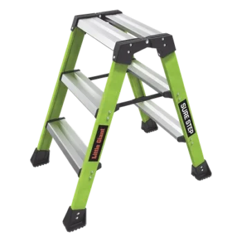 Taburete de Fibra de Vidrio / 2 Peldaños / Capacidad 170 kg (375 lbs) / Clasificación IAA / Plataforma 19x36 cm