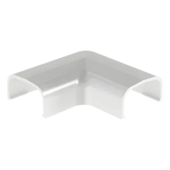Conexión en Ángulo Recto / 90° para Canaleta LD5 / ABS Blanco / Adhesivo Sin Herramientas / UL94V-0 FT4