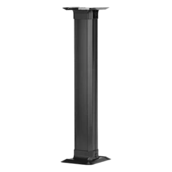 Accesorio de Conexión a Mesa / Canaleta de Piso 4 Vías / PVC Rígido / Carga 907 kg / Área 45.11 in² / ADA / Negro