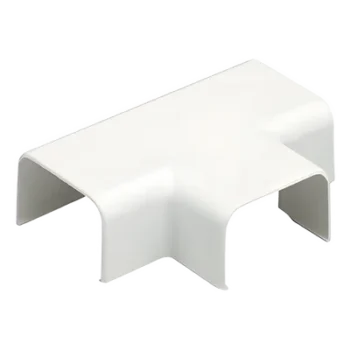 Conexión en T para Canaleta / Sin Herramientas / ABS Resistente a Impactos / UL94V-0 / 0 a 50°C / Blanco Mate
