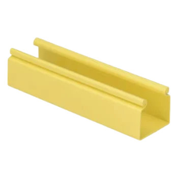 Canaleta para Cableado / 2x2 Pulgadas / 1.8 m (6 ft) / PVC Rígido 94V-0 / QuikLock / Sin Tapa / Amarillo