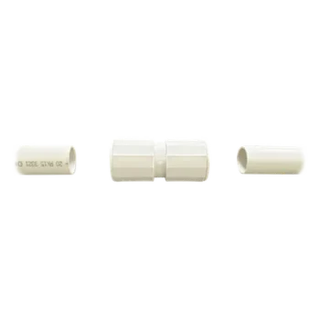 Cople de Unión IP67 / Tubería Rígida 16 mm (5/8") / Libre de Halógenos / Autoextinguible / Sin Pegamento / Hermético