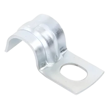 Abrazadera Tipo Uña / Acero Cincado 5 micras / Espesor 0.9-1.2 mm / Cable 3/8" (9.5 mm) / Tubos Ligeros y Cables