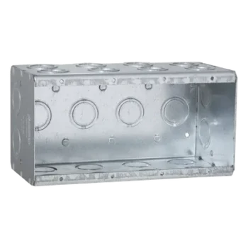 Caja Multigang / 4 Gangs / 3-1/2 Pulgadas (8.89 cm) / 24 Entradas 1/2-3/4 Pulgadas (1.27-1.91 cm)