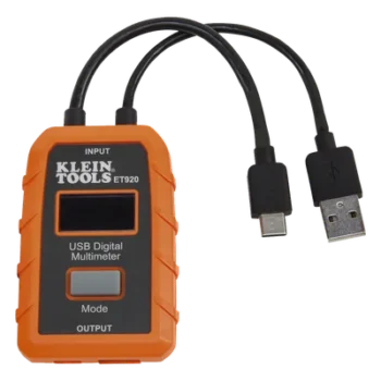 Multímetro Digital USB / Voltaje 3-20 V DC / Corriente hasta 5 A / Registro 1000 Horas / USB-A y USB-C / Resistente a Caídas 2 m (6.6 ft)