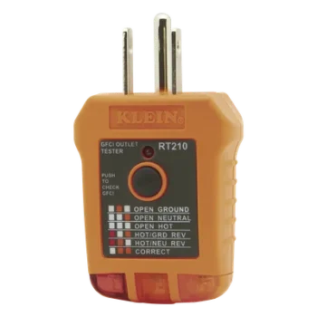Probador de Tomacorrientes / GFCI / Indicación LED / 110/125 VCA / 2 m (6.6 ft) Resistente a Caídas / 0°C a 40°C