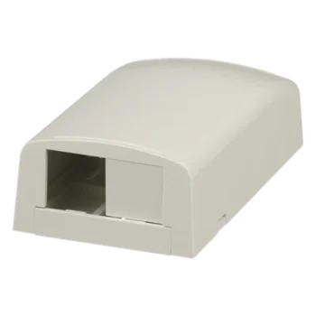Caja de Montaje en Superficie / 2 Módulos Mini-Com / ABS / 49.5 x 27 x 92.7 mm / Blanco Mate