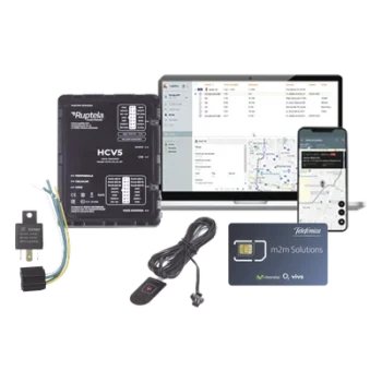 Kit de Localizador 4G LTE CAT-M1 / Incluye SIM con servicio de datos por 1 año / Botón SOS / Relé 12V / Protocolos CANbus FMS-J1708-J1939 / Parada automática por interferencias
