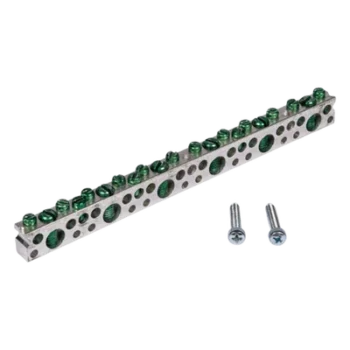 Barra de tierra / 42 circuitos / Aluminio / Kit instalable en campo / 100 unidades por caja