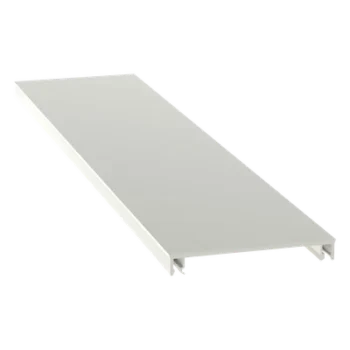 Cubierta para Canaleta / 70.1 x 9.1 x 2400 mm / PVC Rígido / UL94V-0 / Blanco Mate / NEMA T-70