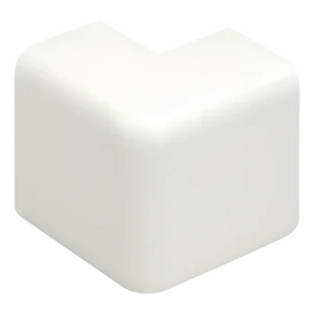Esquinero exterior / Canaleta LD10 / ABS / Blanco Mate / UL94V-0 / FT4 / 0 a 50°C
