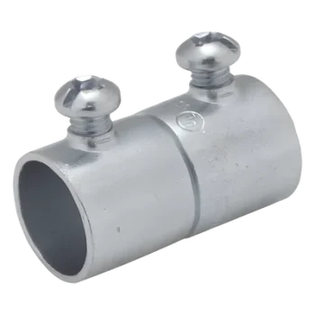 Cople para Pared Delgada / Conexión por Tornillo / Acero Galvanizado / 1 1/4 in (32 mm) / 56.28 mm Alto / 0.140 kg